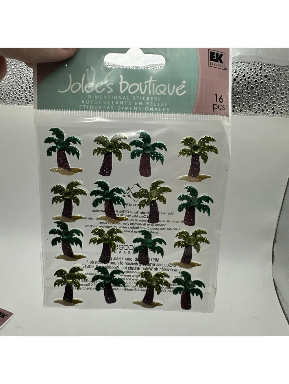 Florida Palm Tree Flamingo Jolee's Boutique Dimensional Stickers Lot Of 3 New